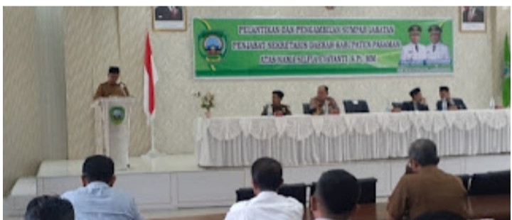 Bupati Pasaman Lantik Eva Silfianti PJ Sekda Pasamsn 